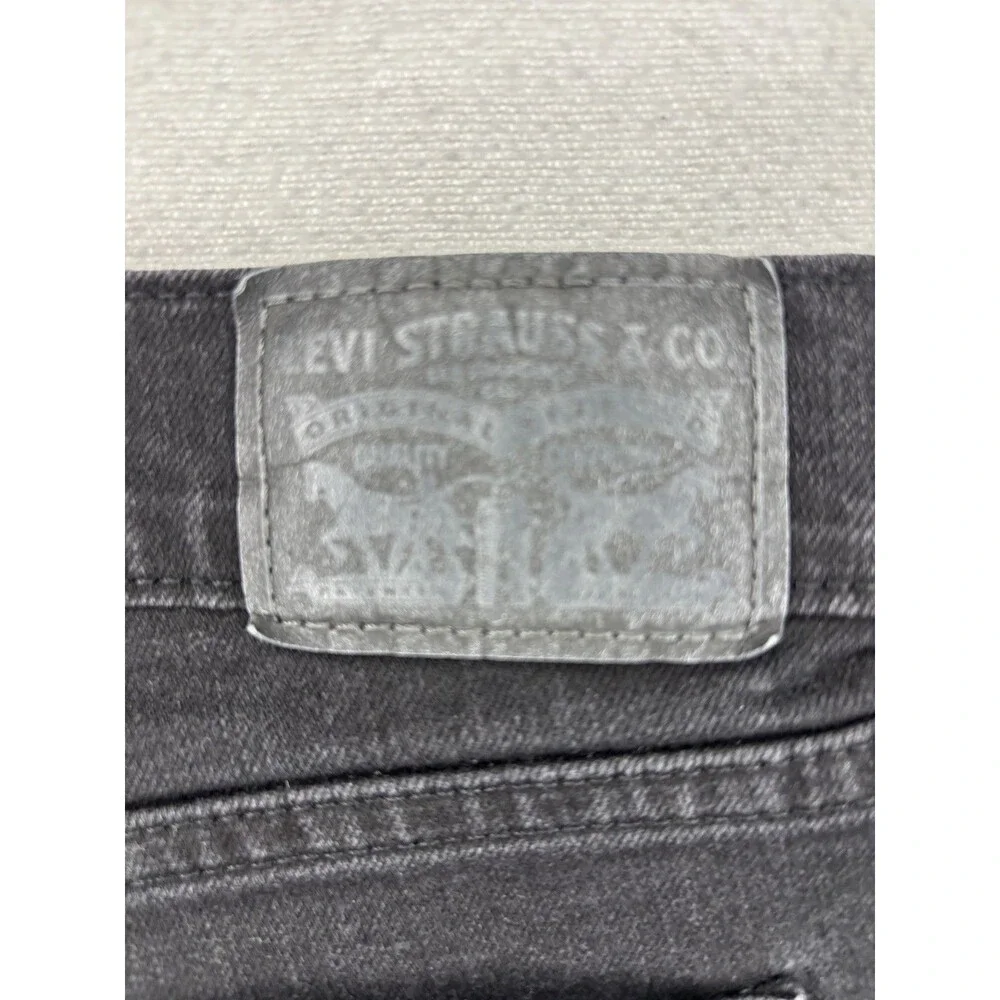 Levi's‎ 505 Straight Black Denim Jeans Men's W29 L30 Classic 5 Pocket Fit